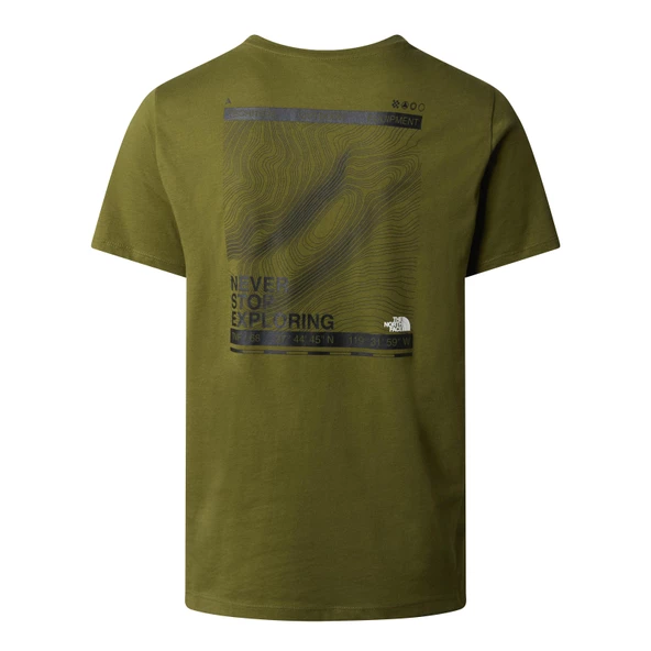 The North Face M Foundation Mountain Lines Graphic Tee Erkek T-Shirt - Resim 2