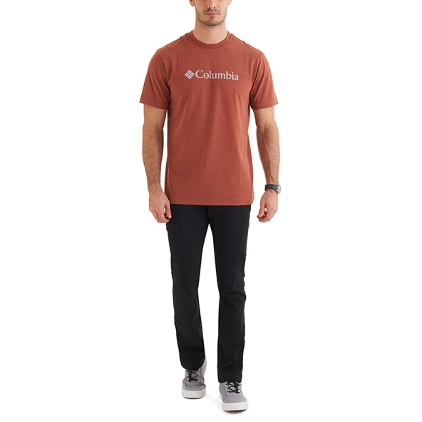 Columbia Cs0287 Csc M Basic Big Logo Brushed Ss Tee Erkek T-Shirt - Resim 4