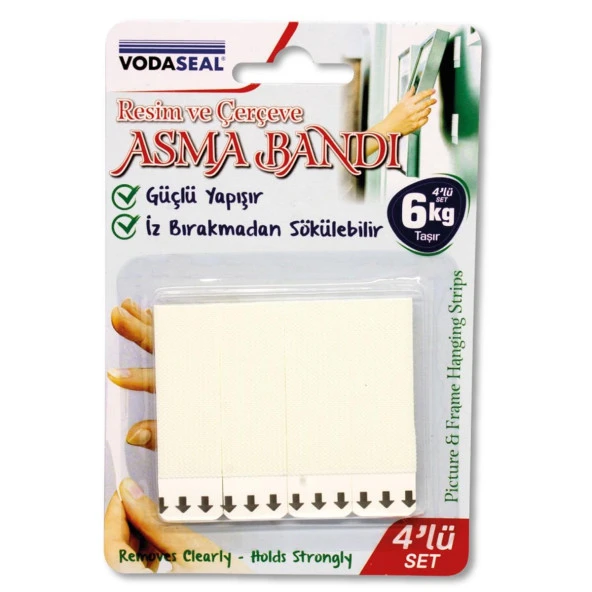 Vodaseal Resim ve Çerçeve Asma Bandı Bantı 4 Lü Set - 2