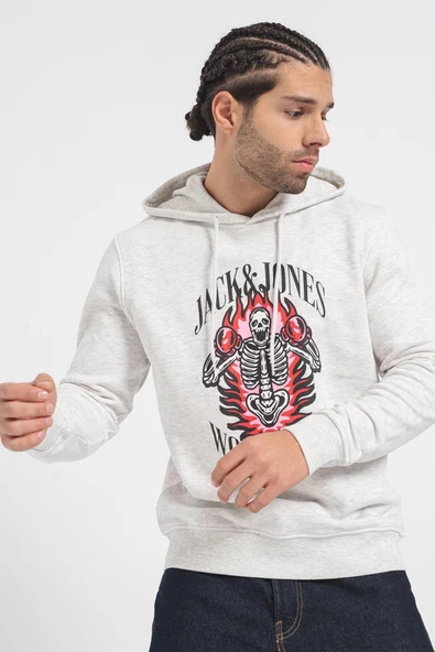 Jack & Jones Jordaemon Sweat Hood Fst Erkek Sweatshirt - 4
