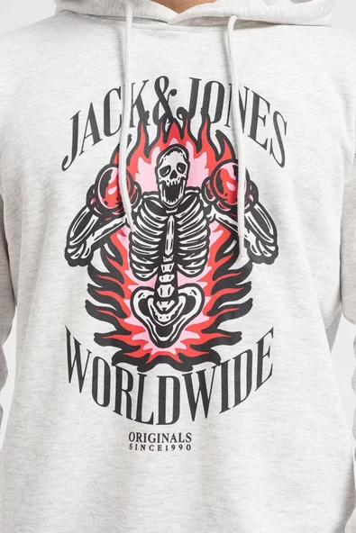 Jack & Jones Jordaemon Sweat Hood Fst Erkek Sweatshirt - 5