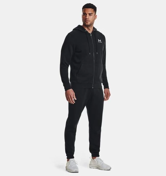 Under Armour UA Essential Fleece FZ Hood Erkek Sweatshirt - Resim 3