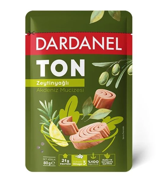 Dardanel Poşet Zeytinyağlı Ton Balığı 80 gr