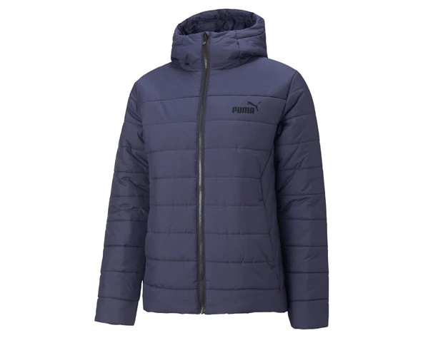 Puma ESS Hooded Padded Jacket Peacoat Erkek Mont - Resim 6
