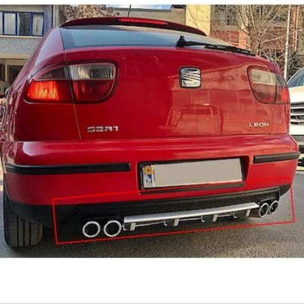 Seat Leon Mk1 Difüzör Plastik 4 çıkış egzoz görünümlü Universal Lütfen Açıklamayı Okuyun - PL-10