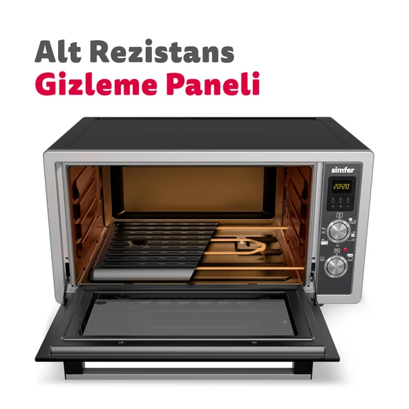 Simfer 4558 Beyaz 45 Litre Turbo Midi Fırın - 6