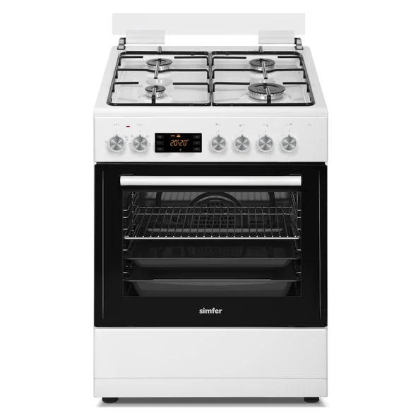 Simfer 1223 Beyaz 4 Gözü Gazlı Multi Turbo Fırın - Resim 3