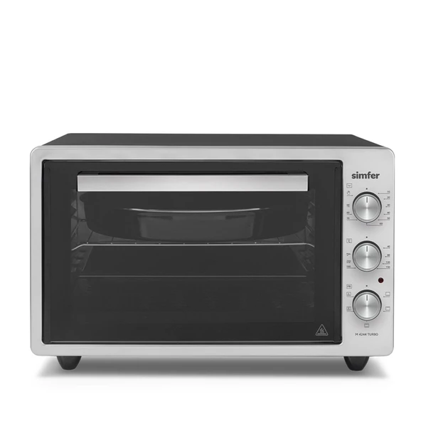 Simfer 4244 İnox Gri 42 LT Turbo Fan Mini/Midi Fırın - 6 Fonksiyon,Yoğurt Yapma, Buz Çözme & İç Aydınlatma ürün görseli