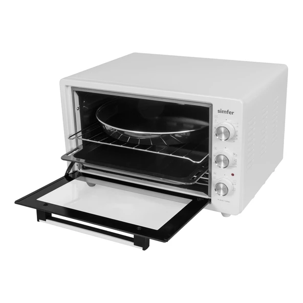 Simfer 4242 Beyaz 42 LT Turbo Fan Mini/Midi Fırın - 6 Fonksiyon,Yoğurt Yapma, Buz Çözme & İç Aydınlatma - 2