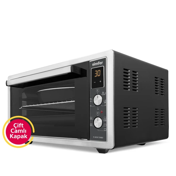 Simfer 4559 İnox 45 Litre Turbo Midi/Mini Fırın - 2
