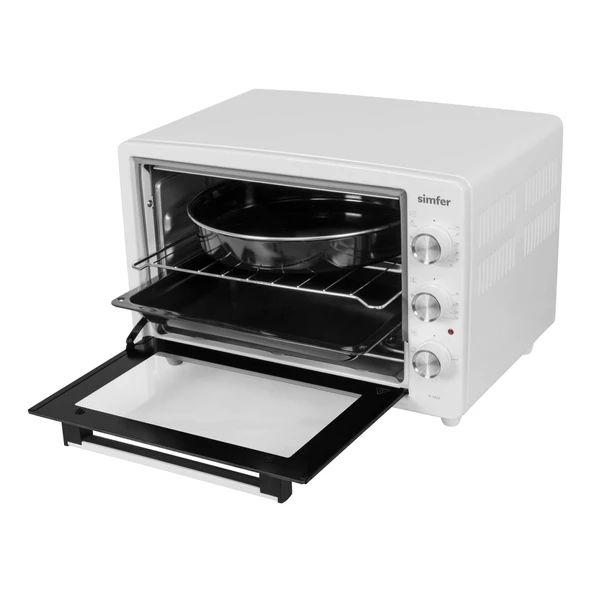 Simfer 3420 Beyaz 34 LT Statik Mini/Midi Fırın - 4 Fonksiyon, Programlanabilir Pişirme & Isı Kontrol Sistem - 3