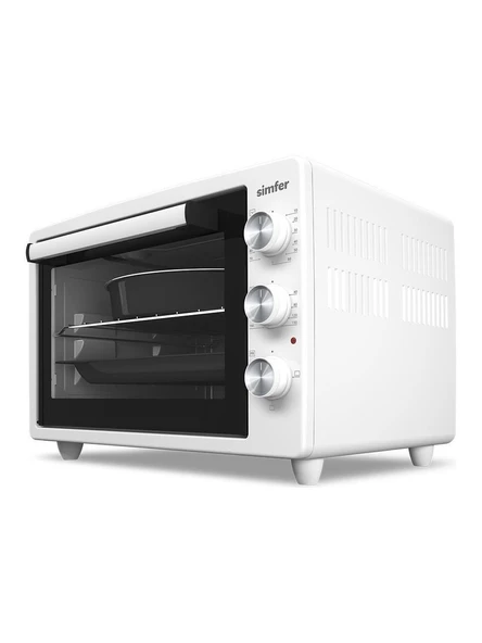 Simfer 3420 Beyaz 34 LT Statik Mini/Midi Fırın - 4 Fonksiyon, Programlanabilir Pişirme & Isı Kontrol Sistem - 2