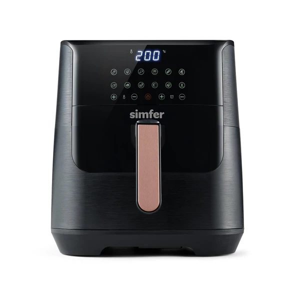 Simfer SK-6704 Air Fry Smart Siyah 8L Dijital ürün görseli