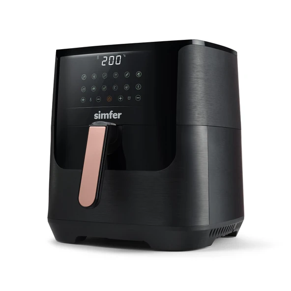 Simfer SK-6704 Air Fry Smart Siyah 8L Dijital - Resim 2