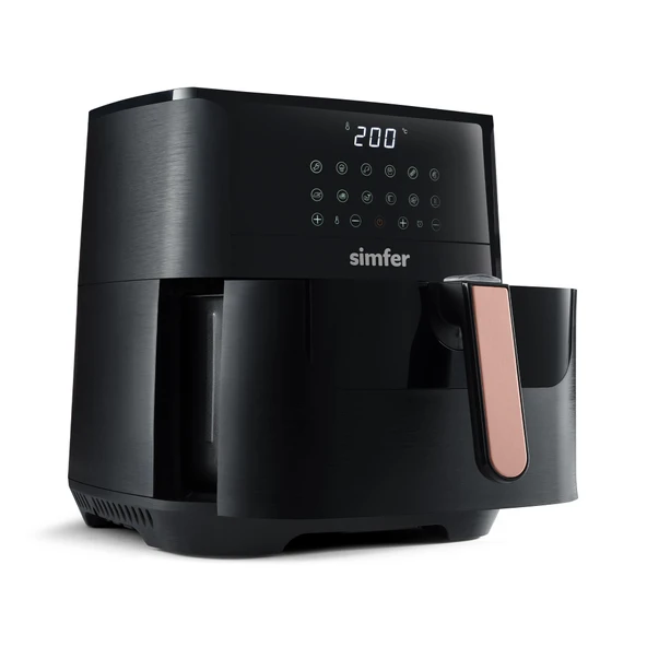 Simfer SK-6704 Air Fry Smart Siyah 8L Dijital - Resim 3