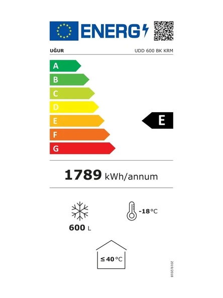 Uğur Udd 600 Bk Krom - Blok Kapaklı Sanayi Tipi Derin Dondurucu - 4