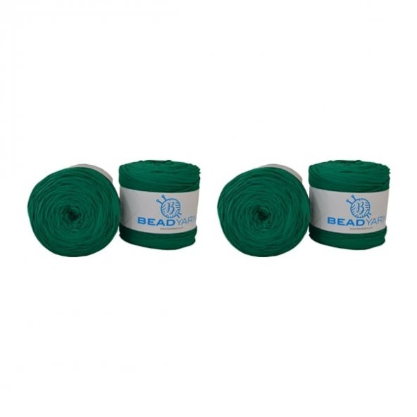 Penye İplik Örgü İpliği Zümrüt Yeşil Bead Yarn 2li 650 Gr 130 Metre - 1