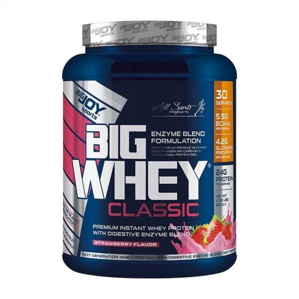 BigJoy Big Whey Classic Whey Protein 990Gr Çilekli  HEDİYE
