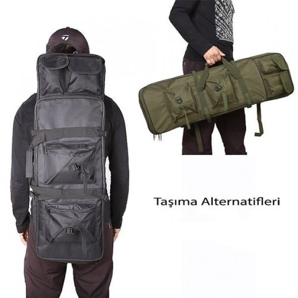 GF 118CM UZUN TAKTIK TÜFEK ÇANTASI-SIYAH - 6