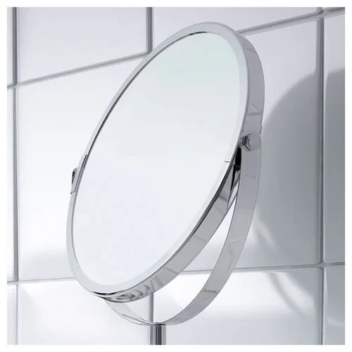 IKEA Büyüteçli Trensum Paslanmaz Çelik Ayna 17 Cm Çap Çift Taraflı Bir Tarafı 2.5 Defa Büyük Gösterir - 3