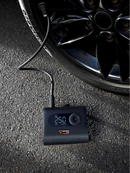 Germany Style 100 Psi Akülü Led Işıklı Lastik Şişirme Hava Kompresörü - 2