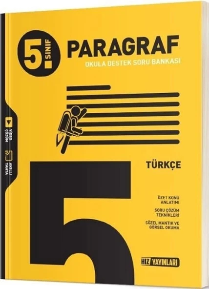 HIZ 5.SINIF TÜRKÇE PARAGRAF OKULA DESTEK SORU BANKASI