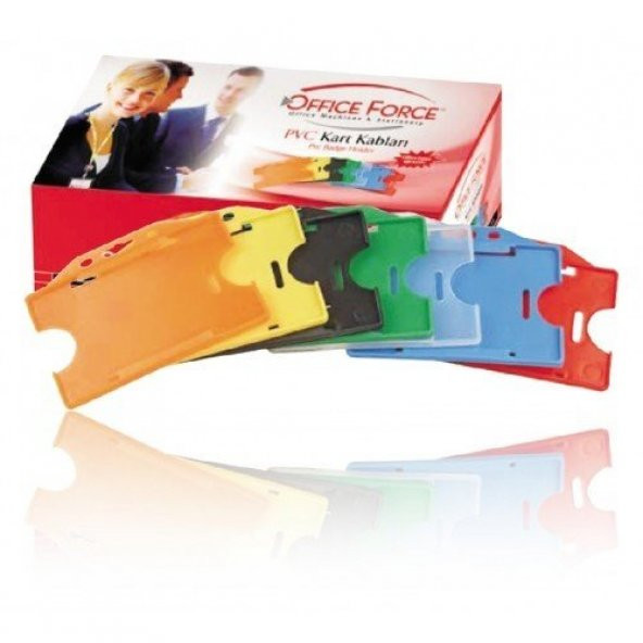 Office Force OF KKY 01 Yatay Siyah Kart Kabı 50li - 2