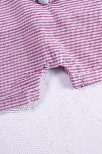 3-18 Ay Kız Bebek Tulumu Candy Figürlü Badili Füme - 3