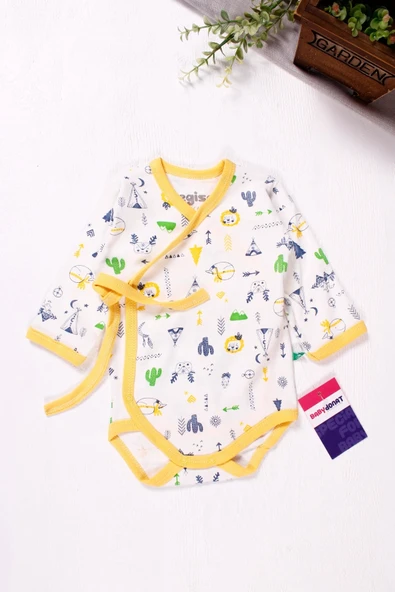 Yeni Doğan 3-6 Ay Camp Erkek Bebek Takımı Kruvaze 2'li Sarı - Resim 2