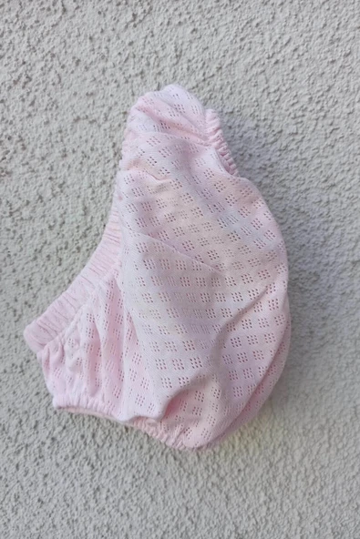 3-9 Ay Bebek Brode Fiyonklu Külotlu Yazlık Takımı PEMBE - 2