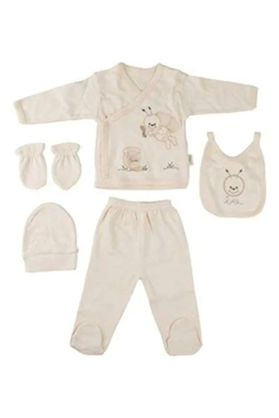 3 Ay Organik 5'li Hastane Takımı Krem ürün görseli