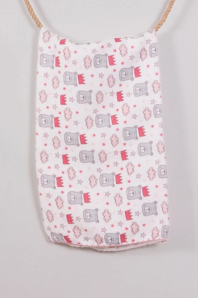 Kırmızı Bear 80*80 Müslin Bebek Battaniyesi - 3