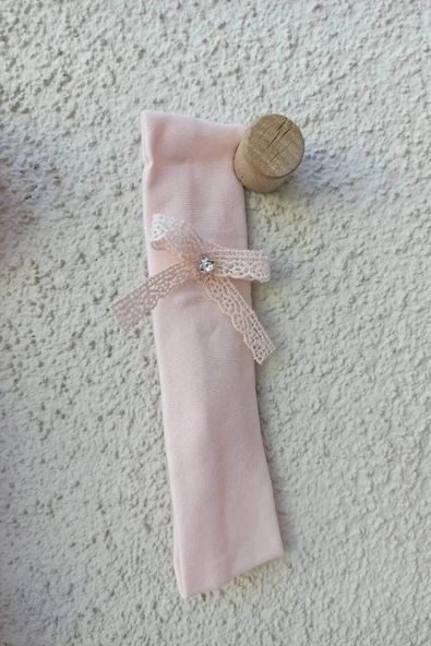 Bebek Yakalı Çiçek Işlemeli Bandanalı Badi 3-9 Ay - 2