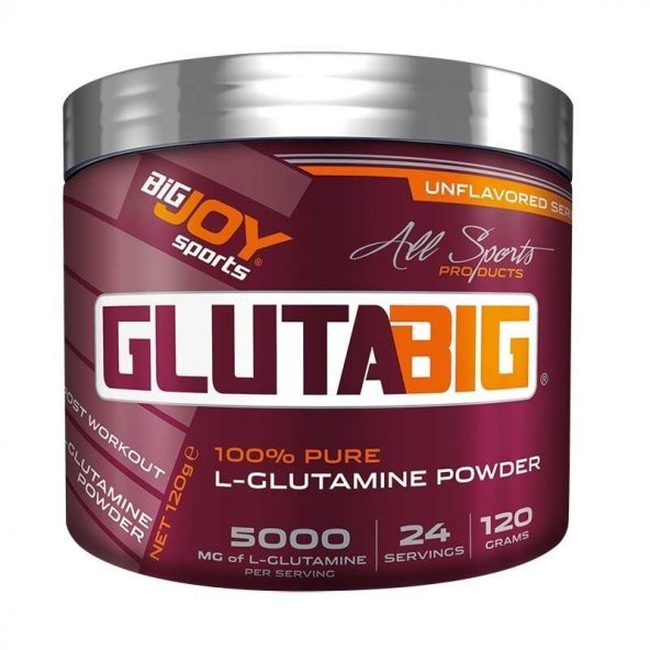 BigJoy Gluta Big % 100 Glutamine Powder 120 Gr