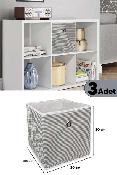 3 Adet Raf Organizer Gri