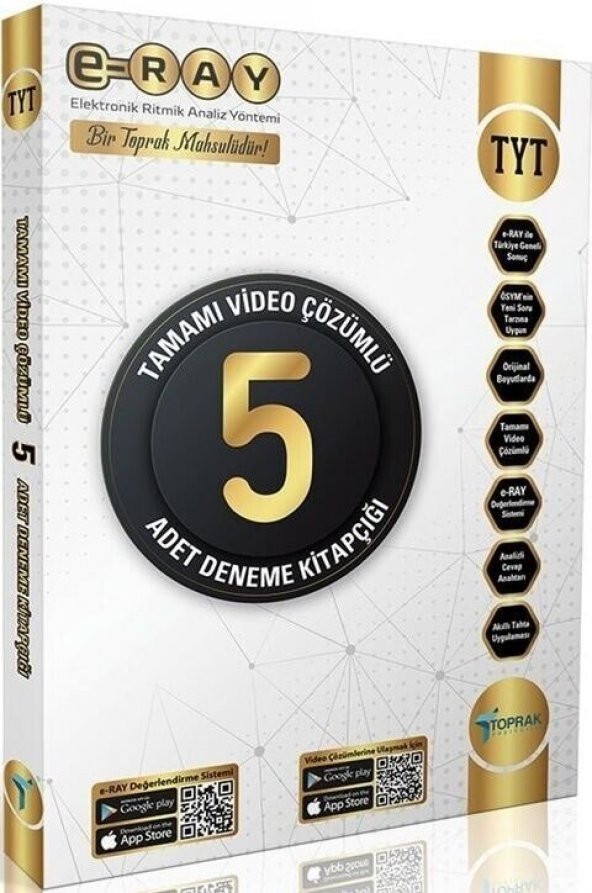 Tyt E- Ray Tamamı Çözümlü 5 Li Paket Deneme Toprak Yayıncılık - 1
