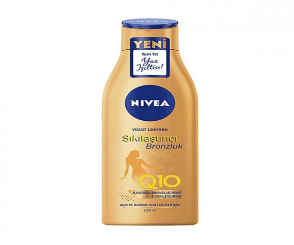 Nivea Body Q10 Sıkılaştırıcı Bronzlaştırıcı Losyon 200 ml