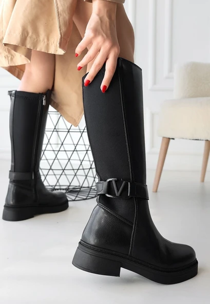 Diona Siyah Cilt Çizme - Resim 6