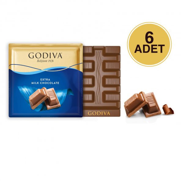 Godiva Bol Sütlü Kare Çikolata 6 Adet