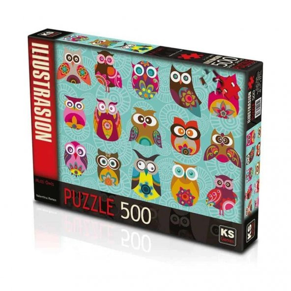 Multi Owls 500 Parça Puzzle Ks Games