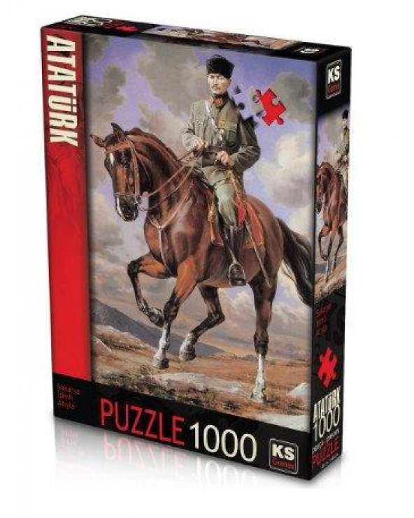 Mustafa Kemal Sakarya Adlı Atıyla 1000 Parça Puzzle Ks Games