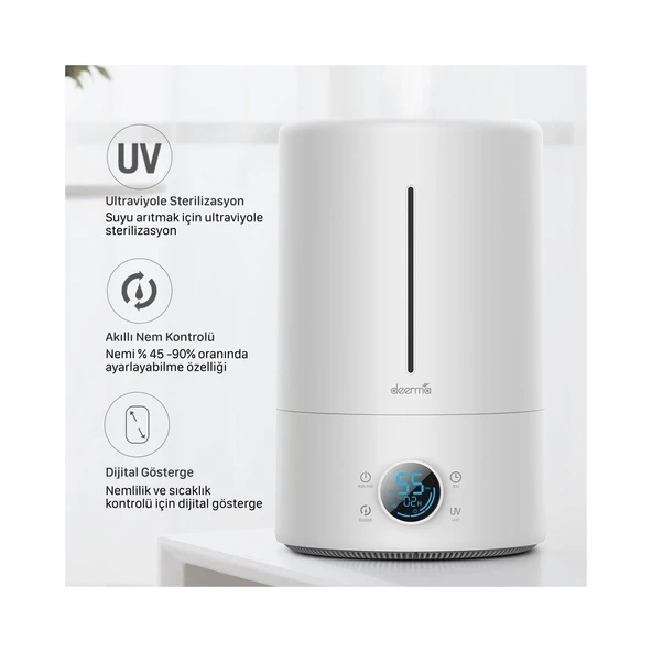 Deerma Ultraviyole Ultrasonic Soğuk Buhar Makinesi F628S - 7