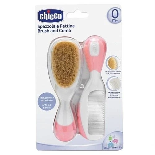 Chicco Fırça ve Tarak Seti 0 Ay+ Pembe - Resim 2
