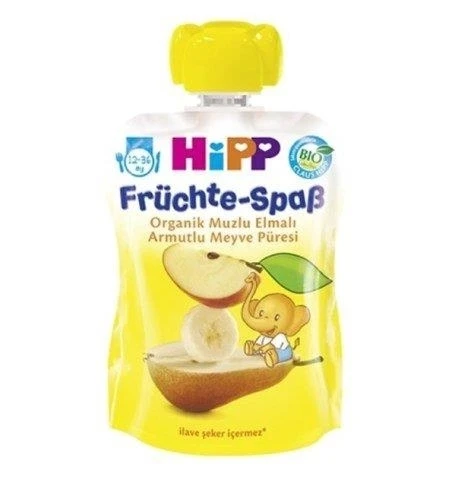 Hipp Organik Muzlu Elmalı Armutlu Meyve Püresi 100 Gr ürün görseli