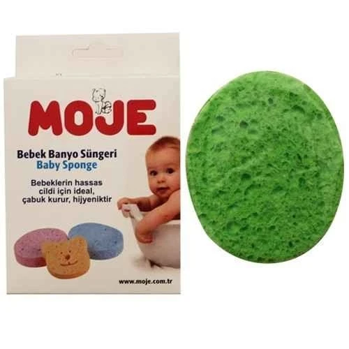 Moje Selülozik Bebek Banyo Süngeri Yeşil ürün görseli 1