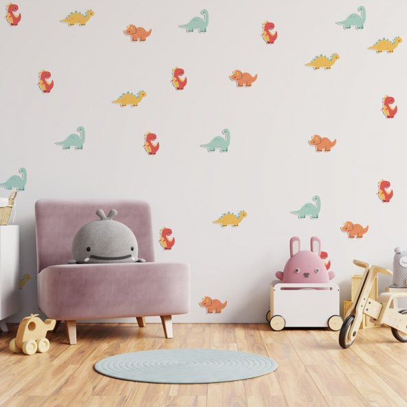 Küçük Dinazorlar Duvar Stickerı