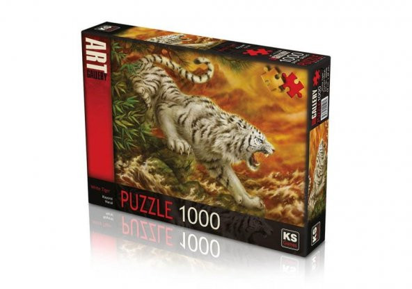 Whi̇te Ti̇ger 1000 Parça Puzzle Ks Games