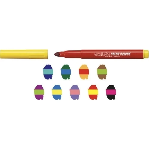 Carioca Renk Değiştiren Sihirli Keçeli Boya Kalemi (9 Renk + 1 Renk Değiştirici Beyaz Kalem) - 2