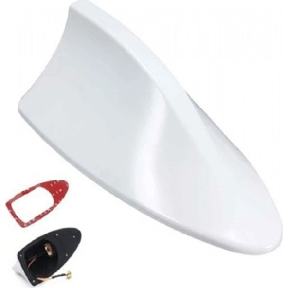 Mini John Cooper Uyumlu Balik Sirti Anten Beyaz Balina Tipi