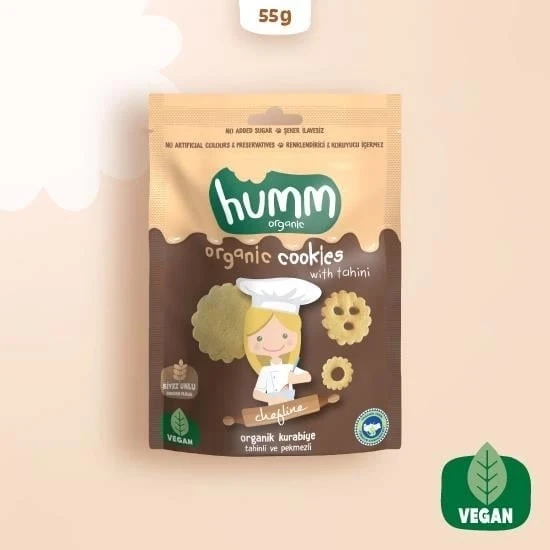 Humm Organik Tahinli ve Pekmezli Vegan Kurabiye 55 Gr ürün görseli